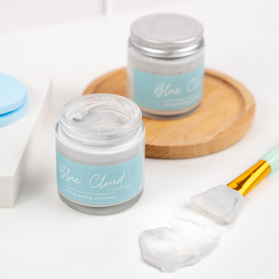 Blue Cloud Face Mask