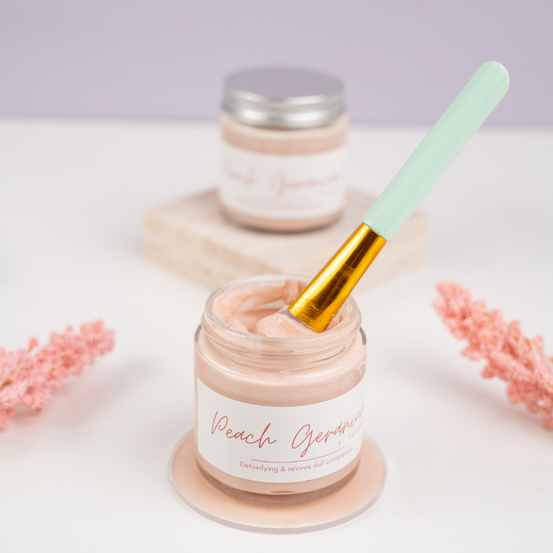Peach Geranium Face Mask