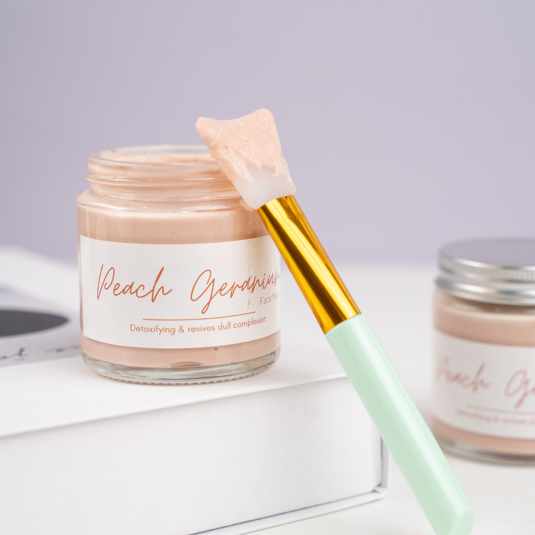 Peach Geranium Face Mask
