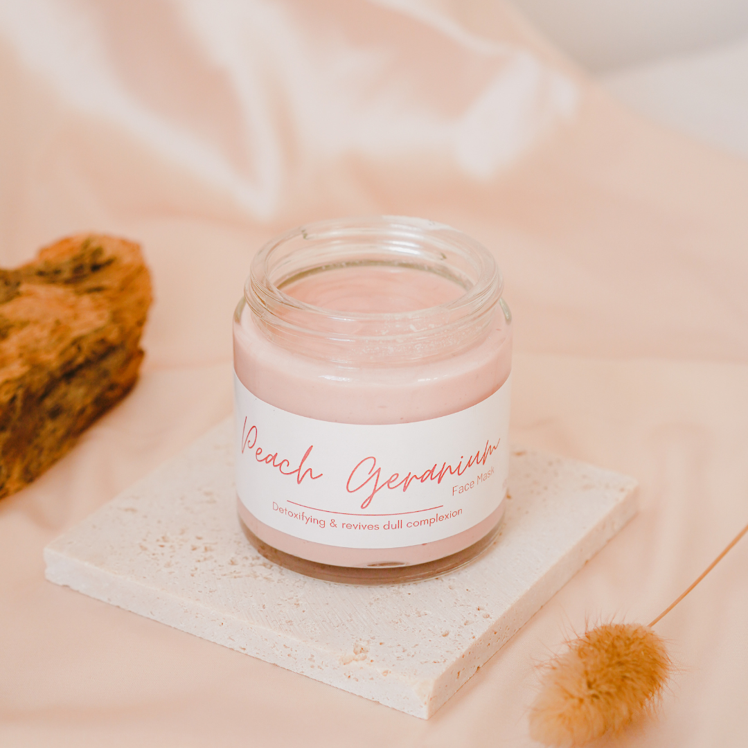 Peach Geranium Face Mask