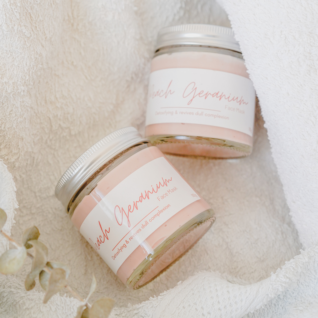 Peach Geranium Face Mask