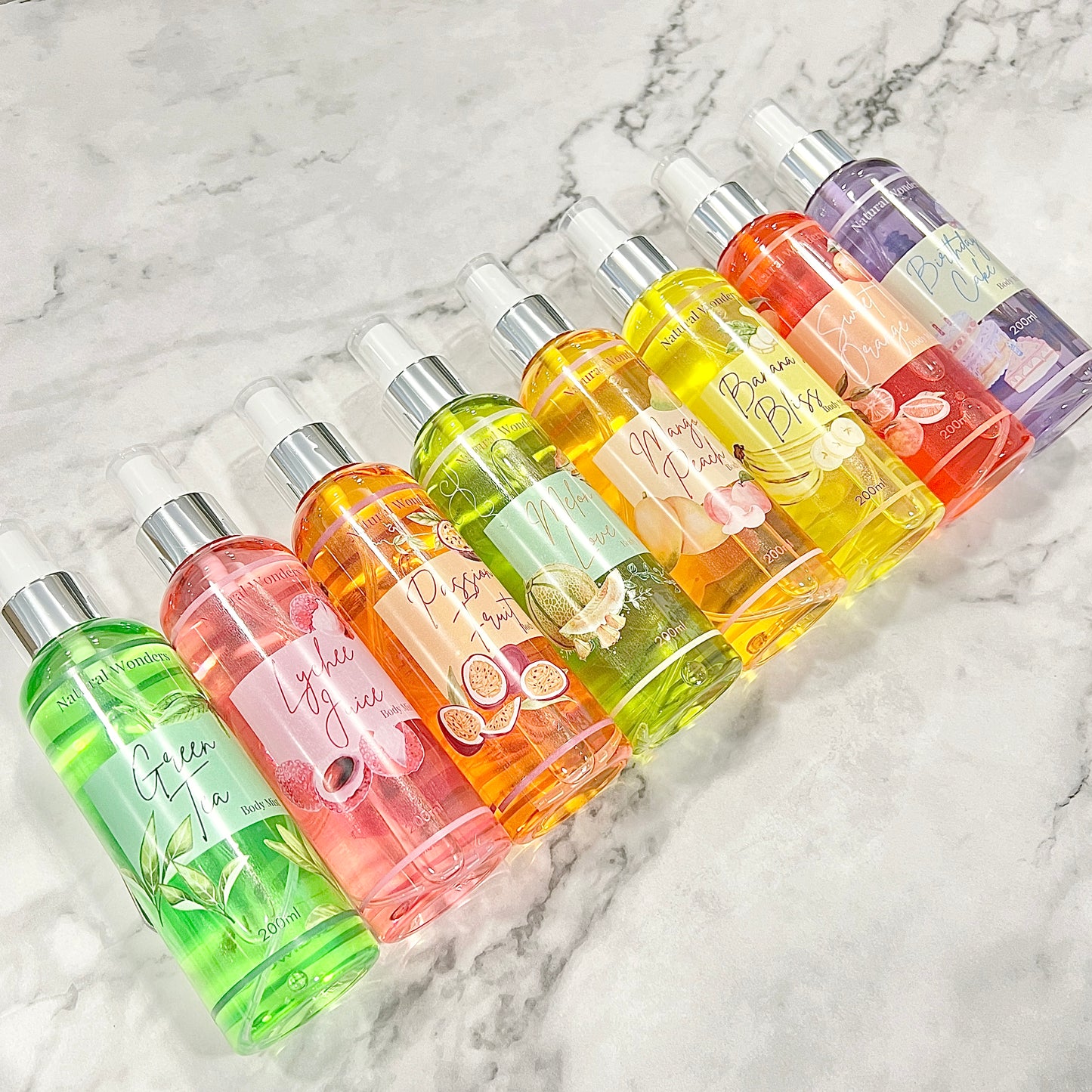 Body Mists - 8 Varieties
