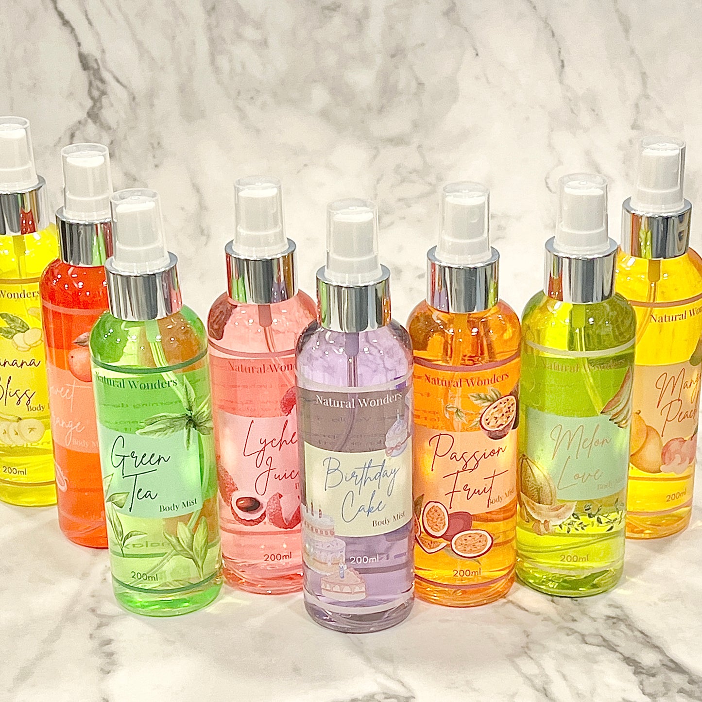 Body Mists - 8 Varieties