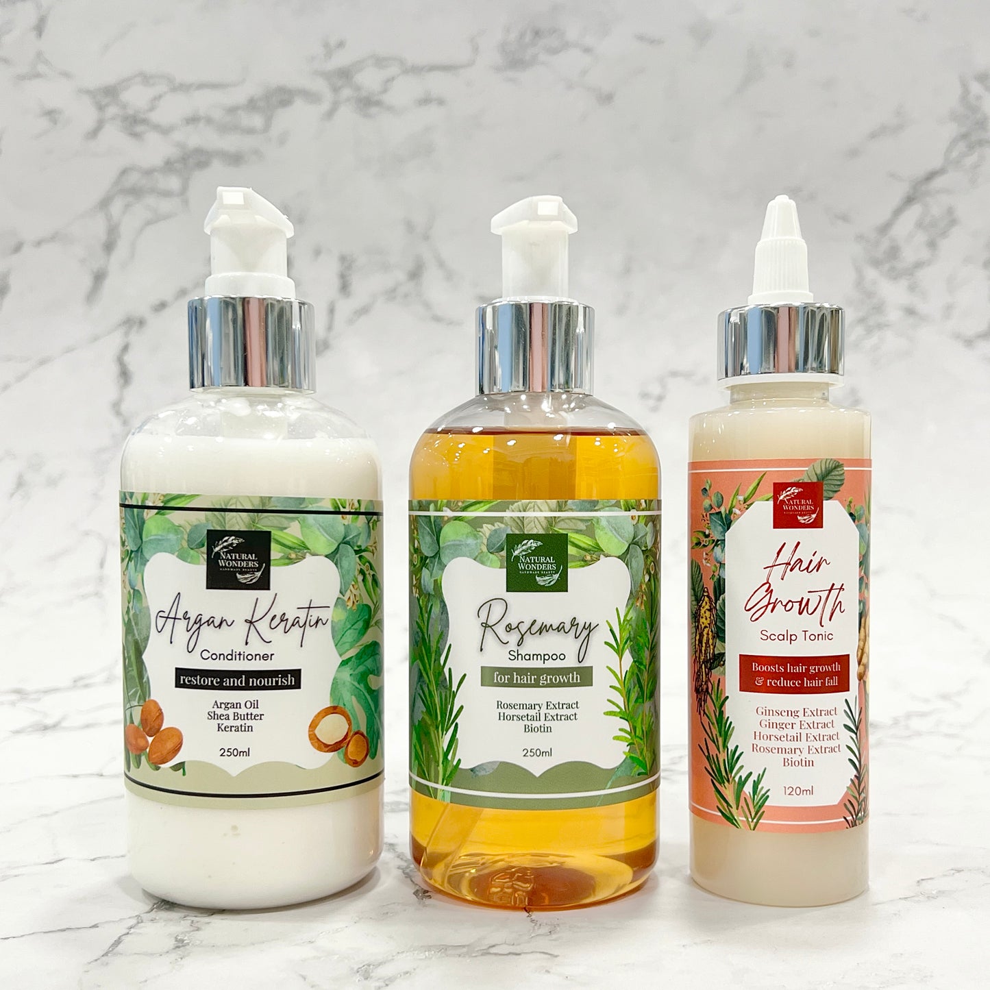 Haircare Bundle Set (Shampoo + Conditioner + Tonic)