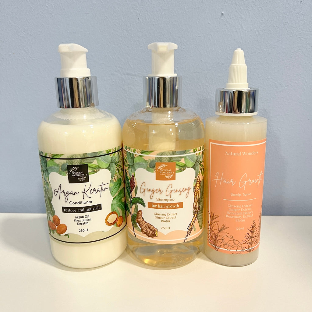 Haircare Bundle Set (Shampoo + Conditioner + Tonic)